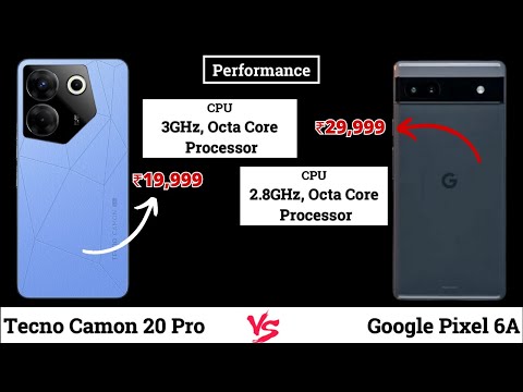 Tecno Camon 20 Pro vs Google Pixel 6A #phonecomparison