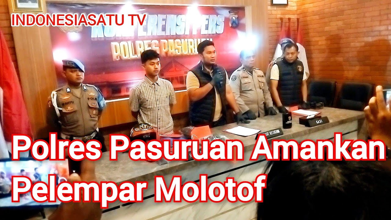 Polres Pasuruan Amankan Pelempar Molotof