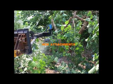 skid steer loader & wheel loader attachments      Brush Saw