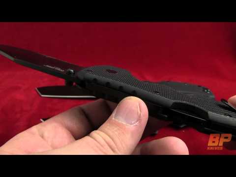 Cold Steel Recon I Clip Point Folding Knife - Black Plain