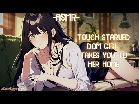 [ASMR] [ROLEPLAY] ♡touch starved dom girl takes you to her home♡ (binaural/F4A)