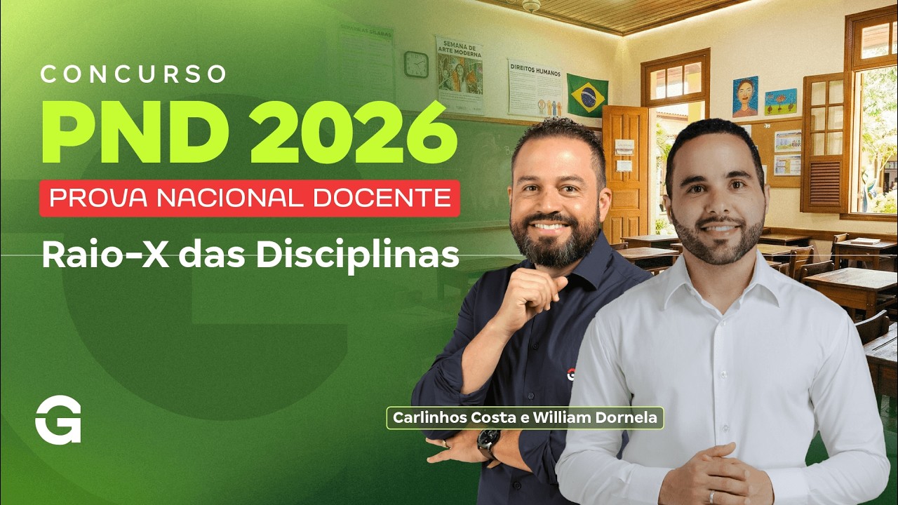 PND 2026: Raio-X das Disciplinas com Carlinhos Costa e William Dornela!