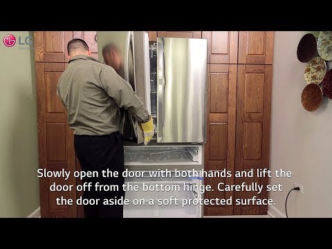 LG Refrigerator - How to Remove Your Doors (4...
