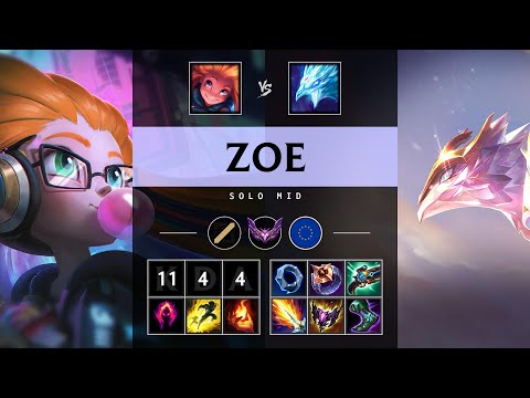 Zoe Mid vs Anivia: Unstoppable - EUW Master Patch 14.22