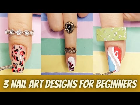 3 Easy Nail Art Designing Trick For Beginners || Nail Art Ideas Compilation