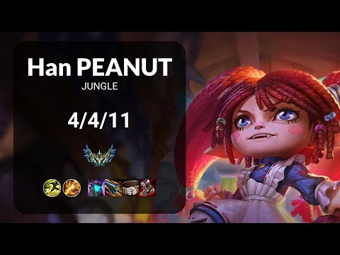 Han Peanut Poppy vs Jarvan IV JUNGLE - KR CHALLENGER Patch 15.14