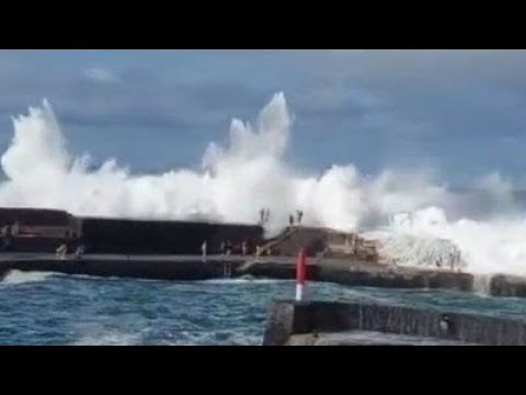 Tenerife: Giant wave sweeps woman to her death
