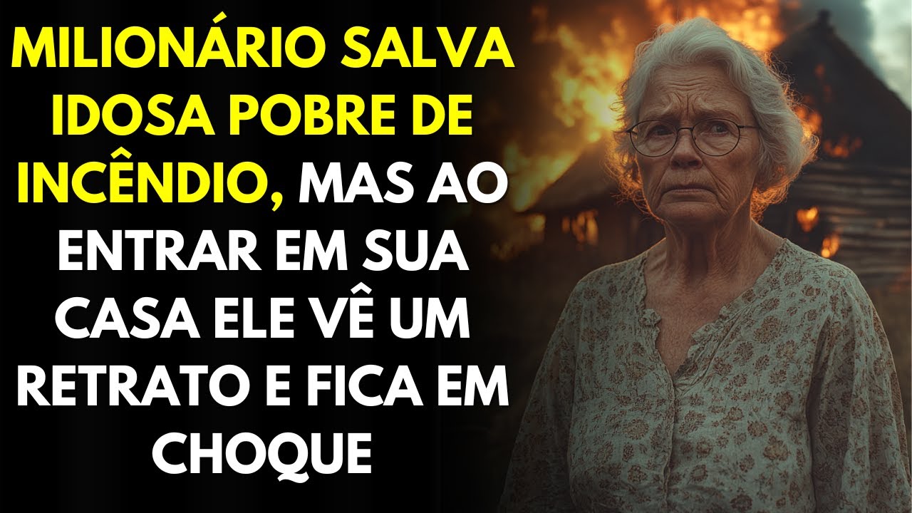 Milionário Salva Idosa Pobre De Incêndio, Mas Ao Entrar Na Casa Ele Vê Um Retrato e Fica Em Choque
