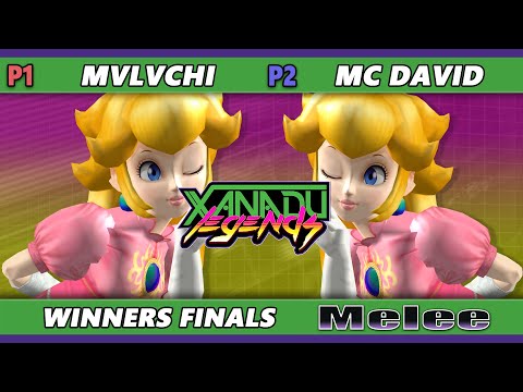 Xanadu Legends Winners Finals - mvlvchi (Peach) Vs. MC David (Peach) Smash Melee - SSBM