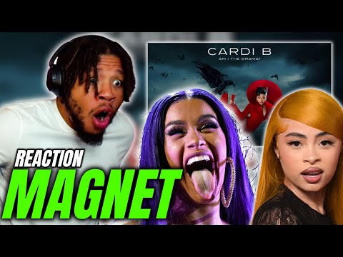 Slow Face AHH! Cardi Just DISSED ICE SPICE! Cardi B - Magnet (REACTION)