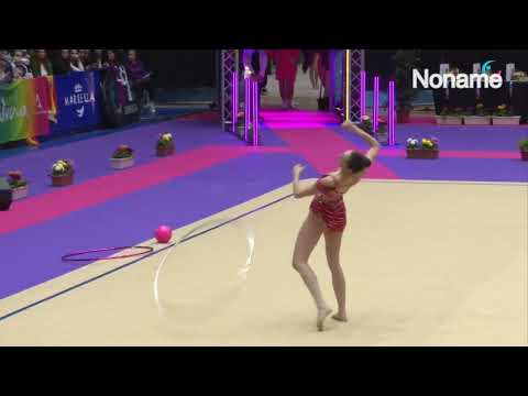 Maena Millon FRA Hoop Qualification (23.550) 2025 Grand Prix Marbella Spain #rhythmicgymnastics