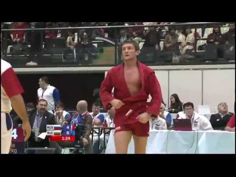 Vladimir PRIKAZCHIKOV (Russia) vs Ivaylo IVANOV (Bulgaria) - World Sambo Championship 2014 in Japan