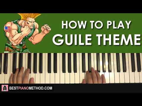 HOW TO PLAY - Street Fighter 2 - Guile Theme (Piano Tutorial Lesson)