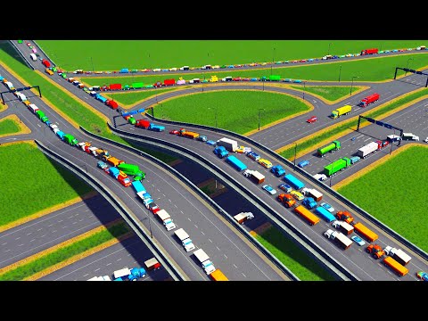 I RUINED my City Creating a Traffic Nightmare in Cities Skylines