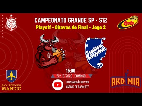 Regatas x Esperia: Oitavas de Final - Jogo 2 - Campeonato Grande SP 2023 de Basquete, Sub12.