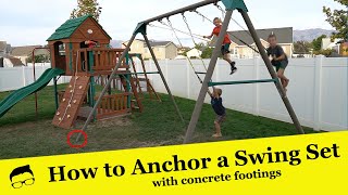 How to Anchor a Swing Set