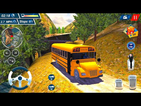 Offroad High School Bus Simulator - School Bus Driving #2 - Android Gameplay | Best Android Games