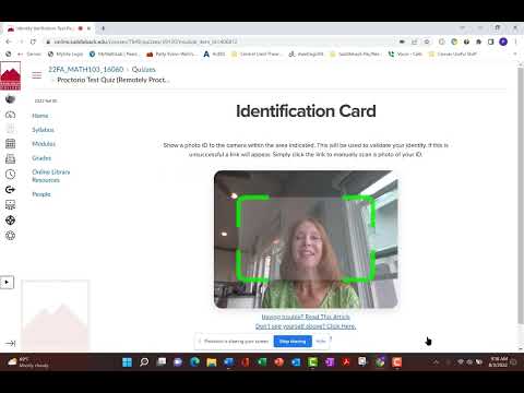 Proctorio In Canvas Demonstration