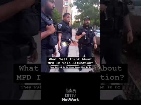 #MPD Pulled Up On Some Young Men In DC Outside Chillin Doing Nothing. #StayAlert #MPD #therealdc