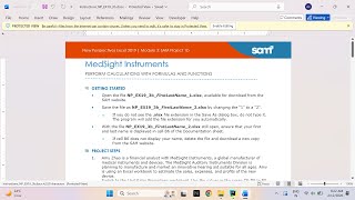 New Perspectives Excel 2019 | Module 3: SAM Project 1b MedSight Instruments
