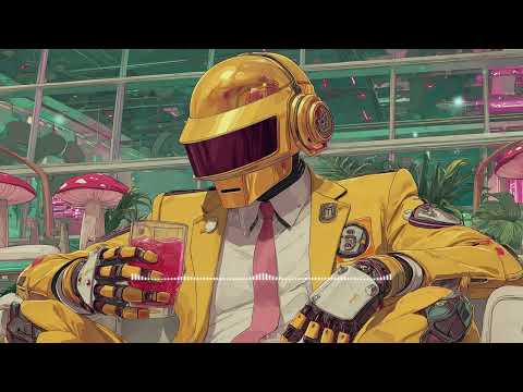 Daft Punk Inspired: Cyber Shroom Room 🍄🤖 | Chill Disco, Synth Funk, Neo Soul, Electronic Playlist