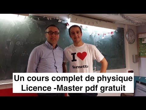 Un cours de physique complet et gratuit en pdf de la licence au Master