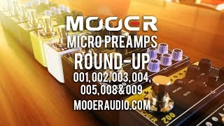 Video thumbnail for MOOER: MICRO PREAMP's 001, 002, 003, 004, 005, 008 & 009 Round-up. by Brett Kingman