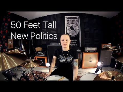 New Politics - 50 Feet Tall (drum cover by Vicky Fates)