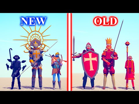 NEW MEDIEVAL Team vs OLD MEDIEVAL - Team Totally Accurate Battle Simulator TABS
