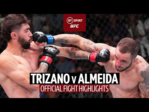 Both fighters win bonuses in slugfest! | Mike Trizano v Lucas Almeida | Official Fight Highlights