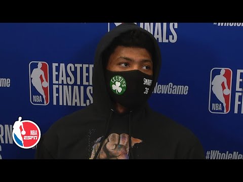 馬庫斯-斯馬特凱爾特人在第一場輸給熱火的比賽最後階段沾沾自喜 - 2020年NBA季後賽 (Marcus Smart: Celtics got complacent late in Game 1 loss to Heat | 2020 NBA Playoffs)
