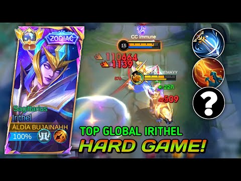 GAMEPLAY HARD GAME TOP GLOBAL IRITHEL! BEST BUILD IRITHEL 2025 | IRITHEL MLBB