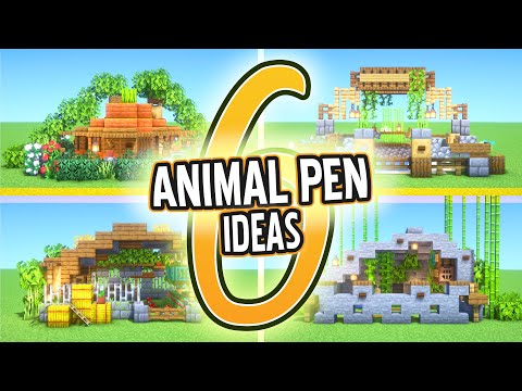 Type Craft - Minecraft | 6 Animal Pen Build Hack and Ideas For Survival #2