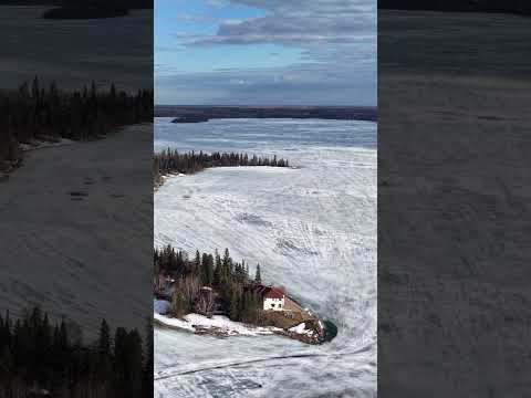 Lots of ice still on Emma Lake Saskatchewan - May 7, 2026