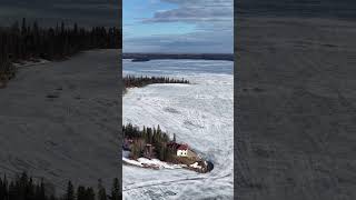 Lots of ice still on Emma Lake Saskatchewan - May 7, 2026
