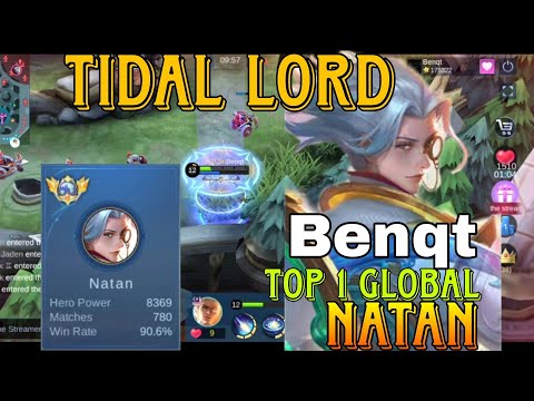 TOP 1 GLOBAL NATAN "Benqt" - HIGH WINNING RATE 😱 #topglobal #mlbbcreatorcamp #mobilelegends #mlbb