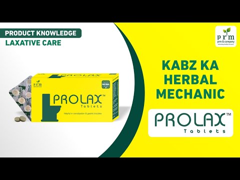 Prolax laxative care tablet, for constipation control