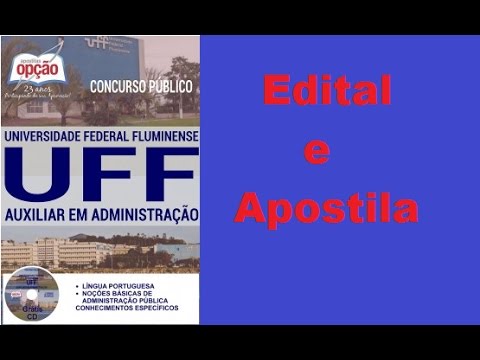 Edital Apostila Concurso UFF cargo auxiliar em administração