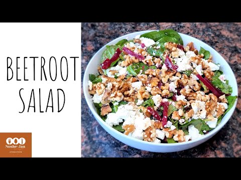 beetroot salad recipe | beetroot rocket feta salad | salad recipe | afghan recipe | ep.33