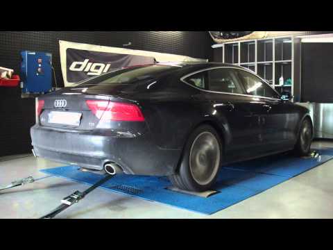 Audi A7 tdi 204cv @ 265cv reprogrammation moteur dyno digiservices