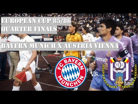 European Cup 85/86 - Quarter finals - Bayern Munich x Austria Vienna