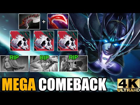 Amazing Late Game Battle Phantom Assassin VS Mega Creeps - Epic Comeback 7.29 Dota 2 Gameplay