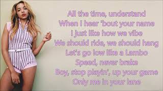 Tinashe ~ No Contest ~ Lyrics