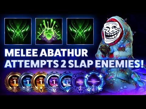 Abathur Ultimate Evo - MELEE ABATHUR ATTEMPTS TO SLAP ENEMIES! - Hardstuck Bronze 5 Adventures 2022