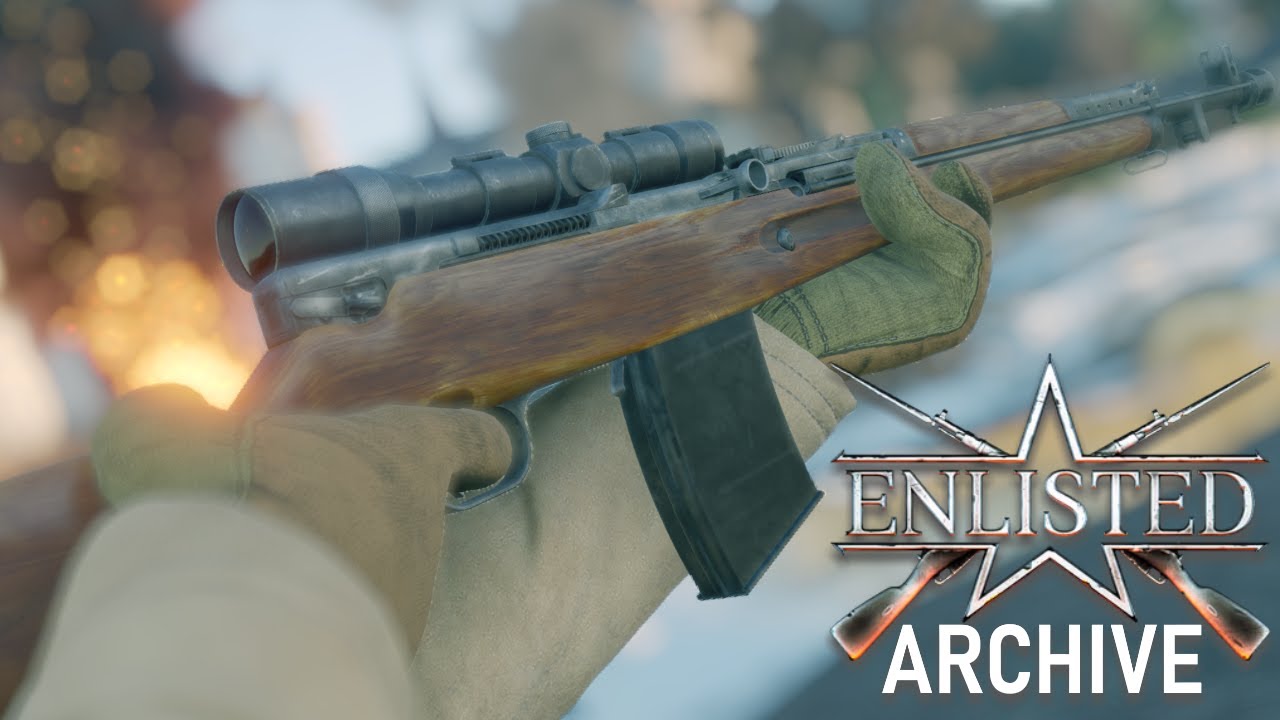Enlisted Showcase - Simonov AVS-36 (15 Round Magazine) (PE Scope)