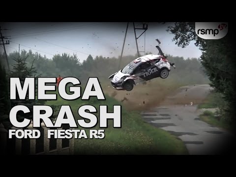 23. RAJD RZESZOWSKI: T.KASPERCZYK D.SYTY - FORD FIESTA R5 - MEGA CRASH