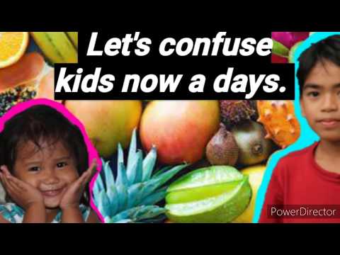 Let's confuse kids - Guess the fruit names