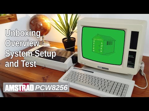 Amstrad PCW 8256: Personal Computer Wordprocessor Unboxing, Setup, Locoscript & Printer Test