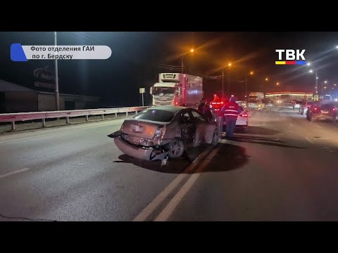 Водитель без прав спровоцировал массовое ДТП на Чуйском тракте