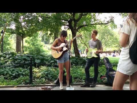 Sweet voice in Washington Square NY by Adrianne Lenker.